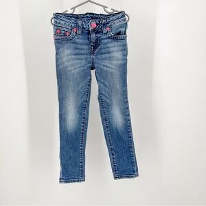 Girls True Religion Jeans with Pink Accents